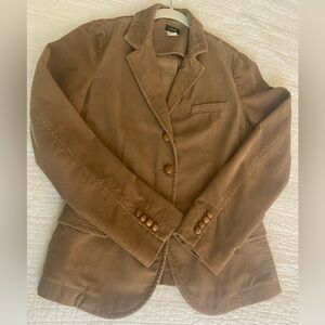 J. Crew Brown Corduroy Blazer - Size Medium Tall